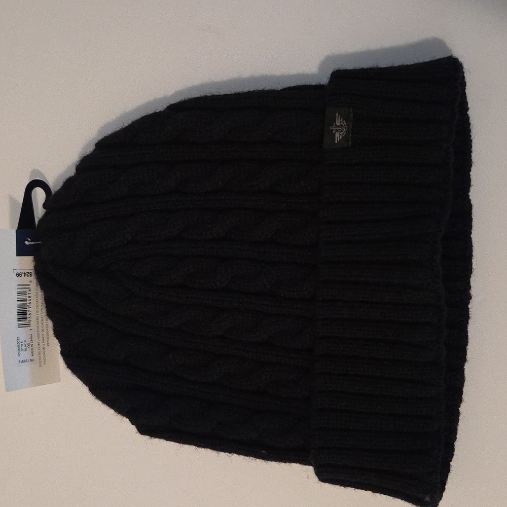 Dockers Black Knit Beanie
